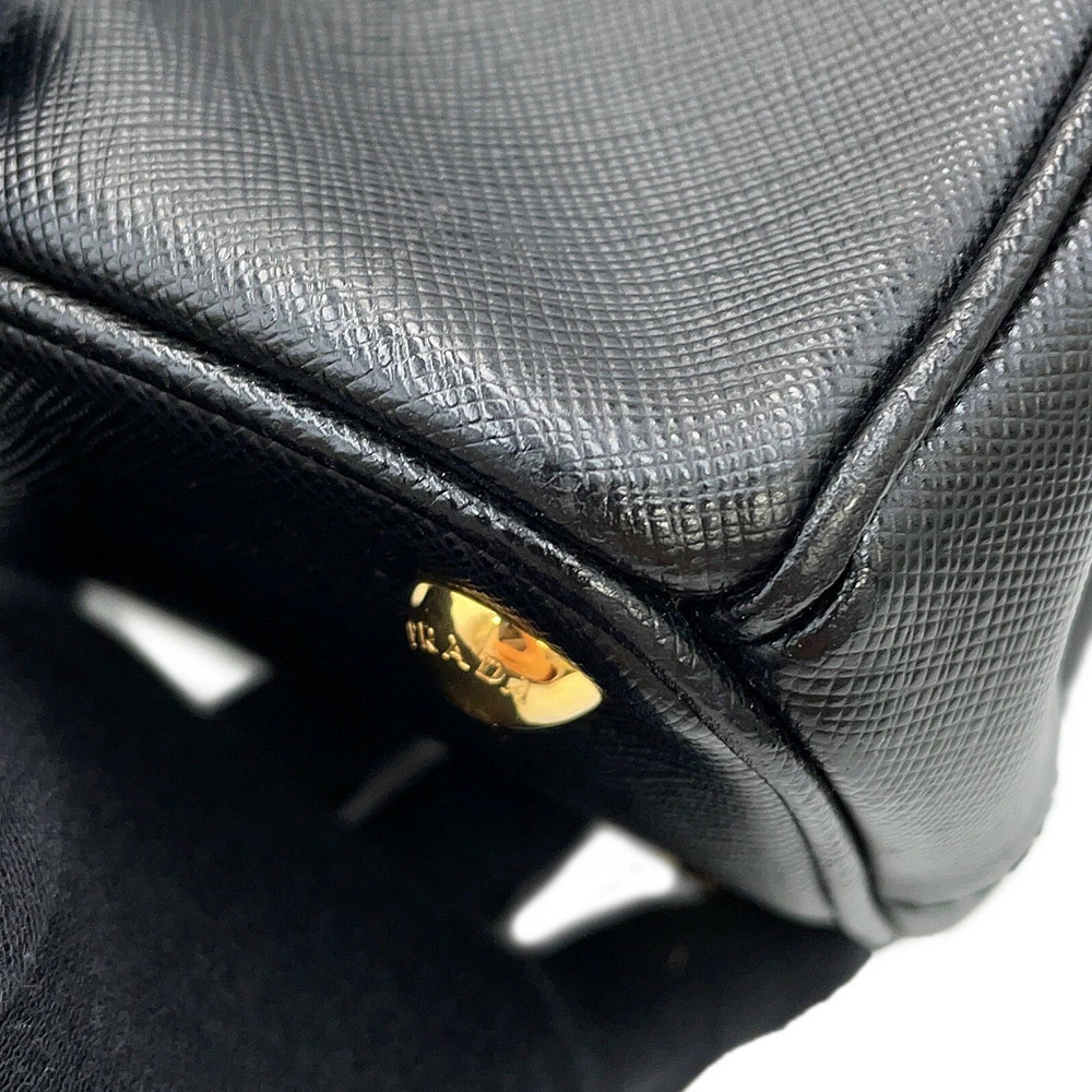 Prada Galleria Saffiano Leather Handbag Black Bag - Picture 8 of 12
